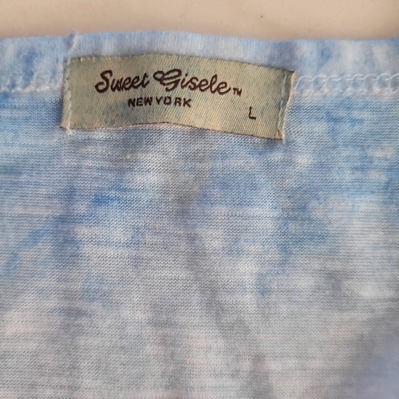 Sweet Giselle Country Western Rhinestone Short Sleeve Tee Size Large - Picture 7 of 7